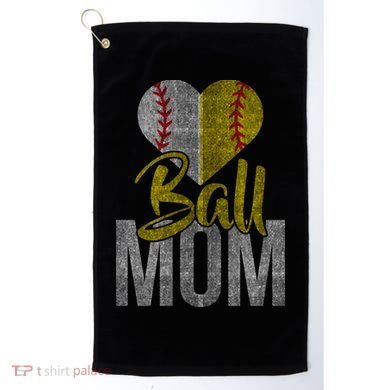 Vintage baseball Mom Golf Towel