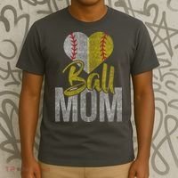 Vintage baseball Mom T-Shirt thumb 3