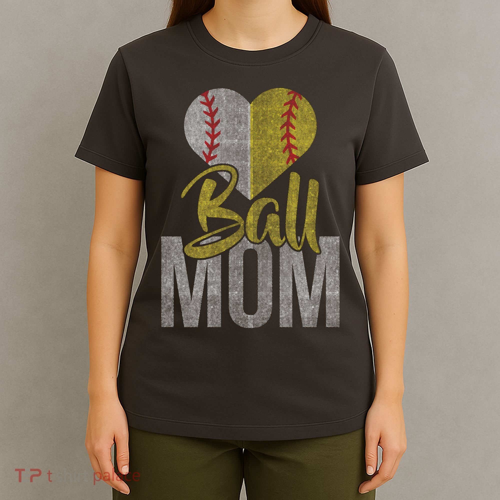 Vintage baseball Mom T-Shirt