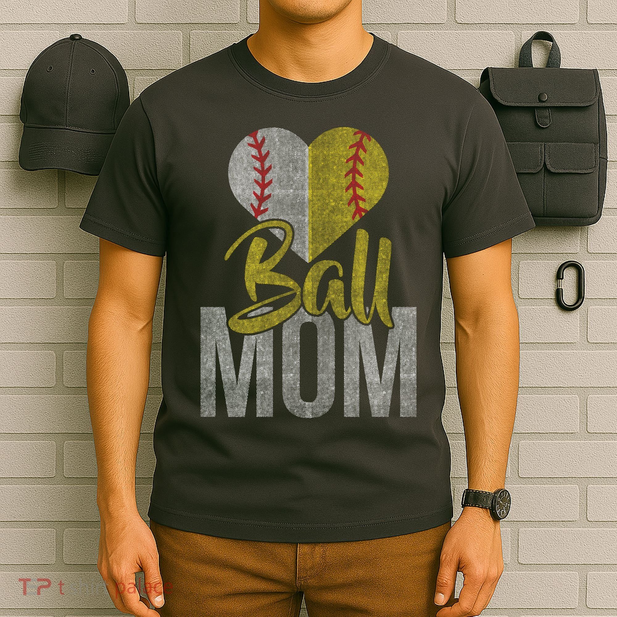 Vintage baseball Mom T-Shirt