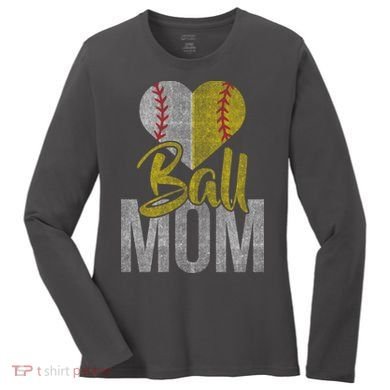 Vintage baseball Mom Women's Long Sleeve Shirt
