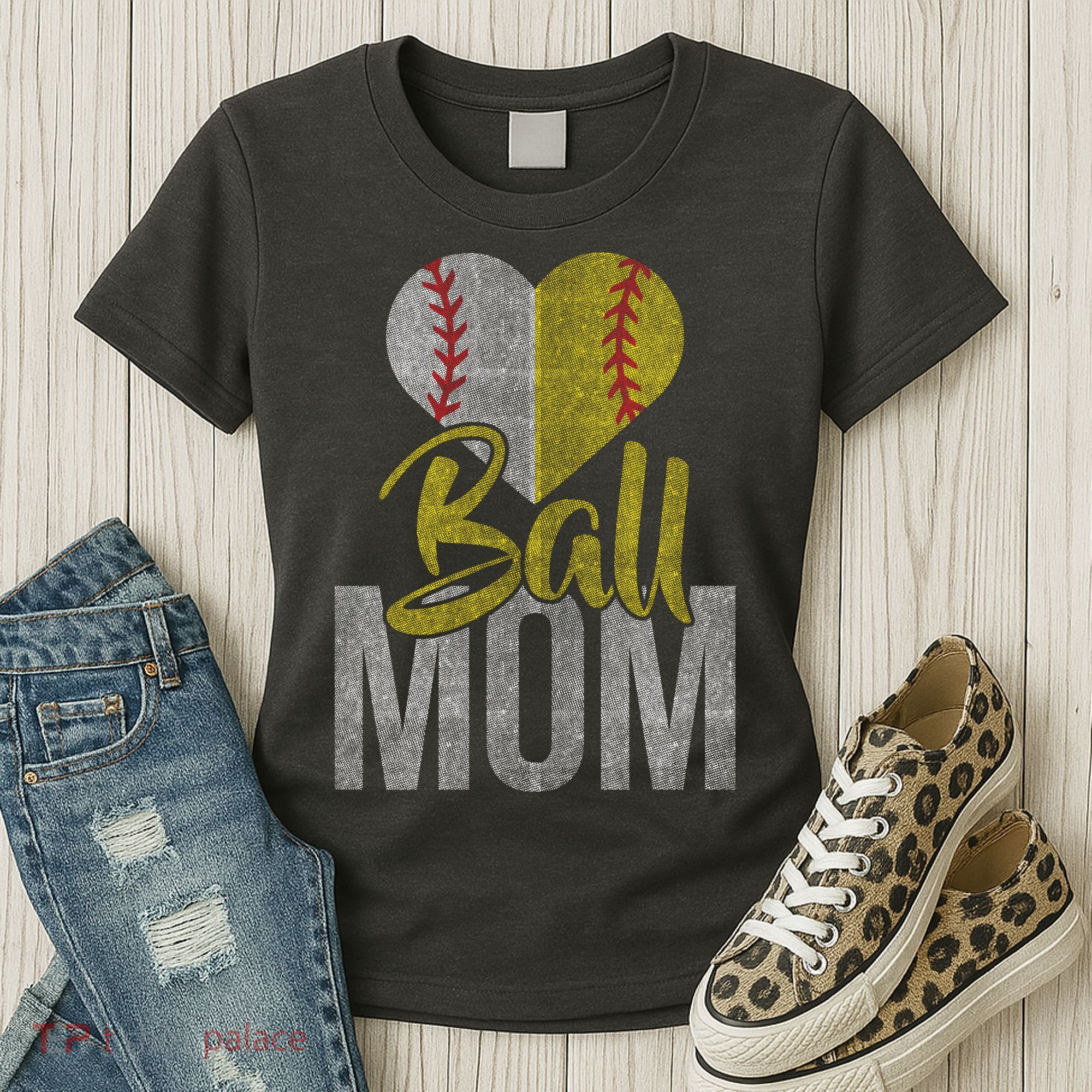 Vintage baseball Mom Women's T-Shirt