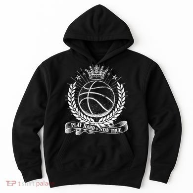 Vintage Basketball Stay True Play Hard Hoodie