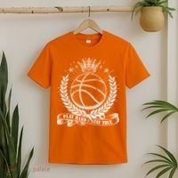 Vintage Basketball Stay True Play Hard T-Shirt thumb 2
