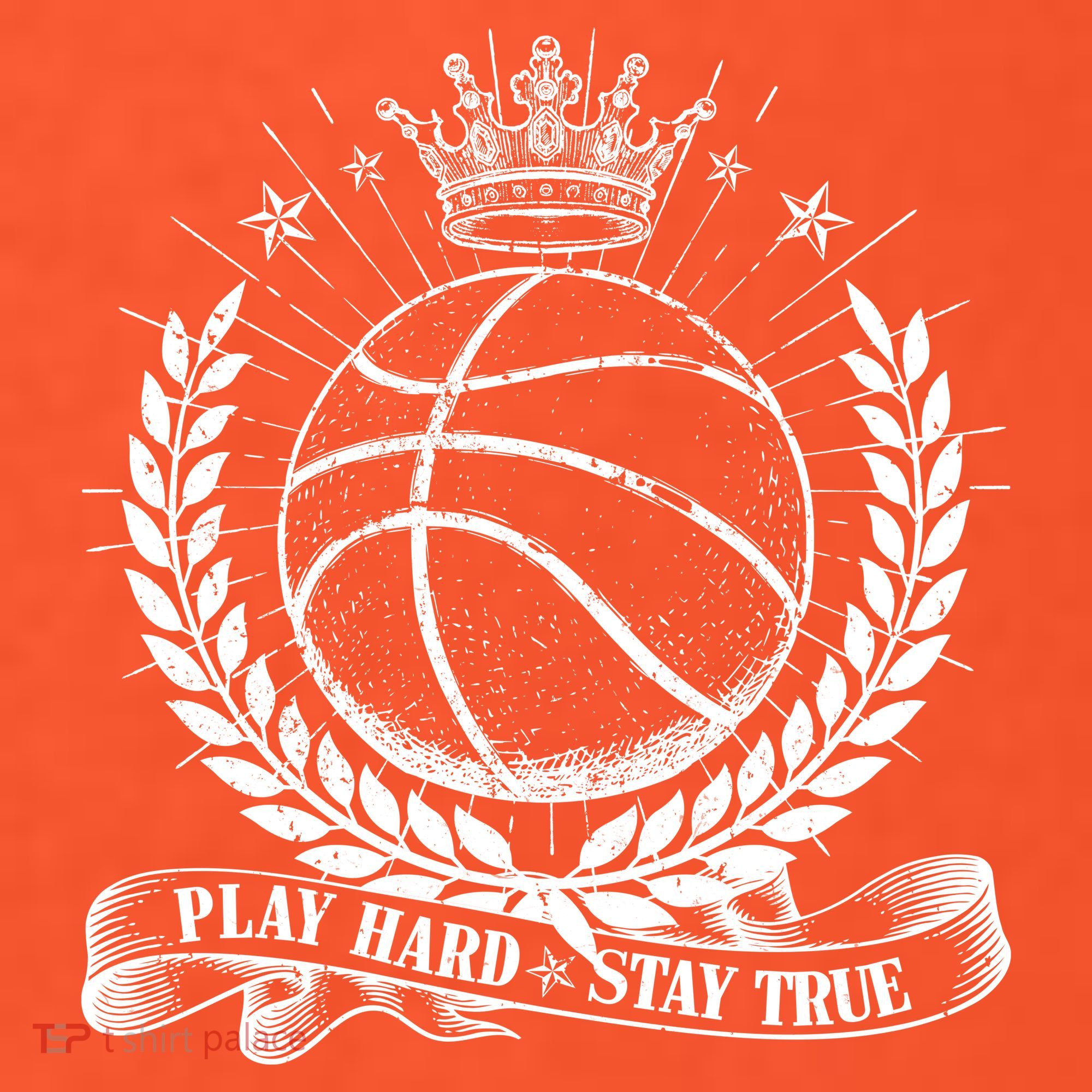Vintage Basketball Stay True Play Hard T-Shirt