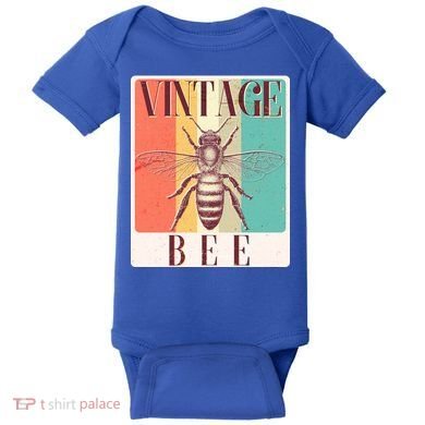 Vintage Bee Baby Bodysuit