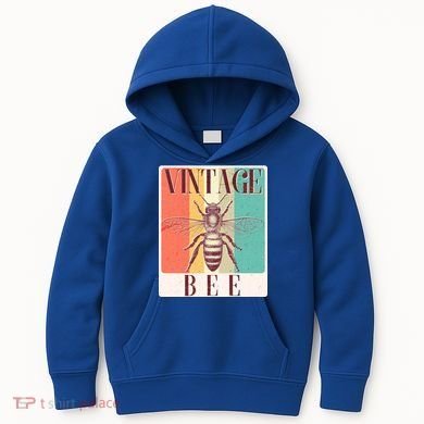 Vintage Bee Kids Hoodie
