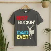Vintage Best Buckin Dad Hunting T-Shirt thumb 2