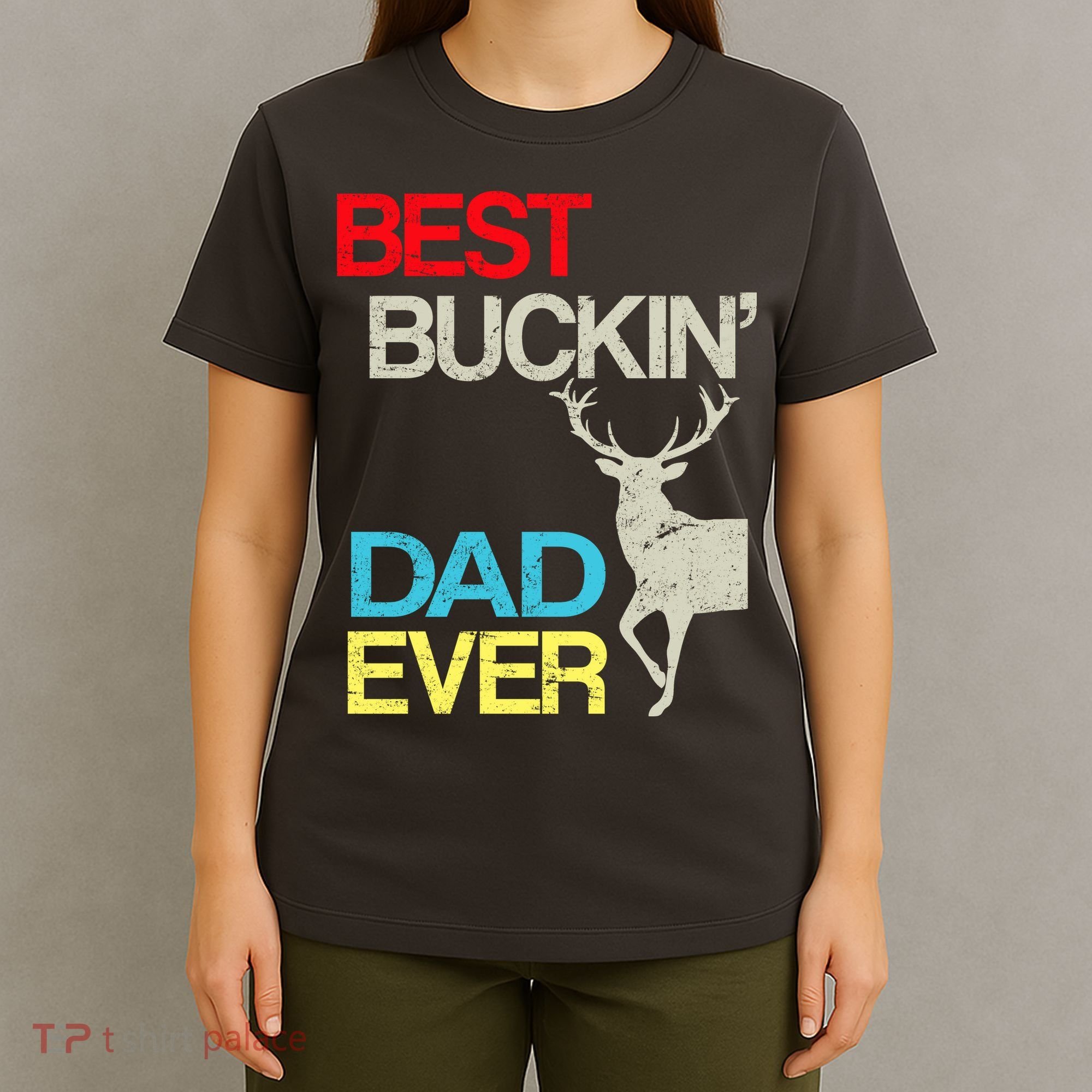 Vintage Best Buckin Dad Hunting T-Shirt