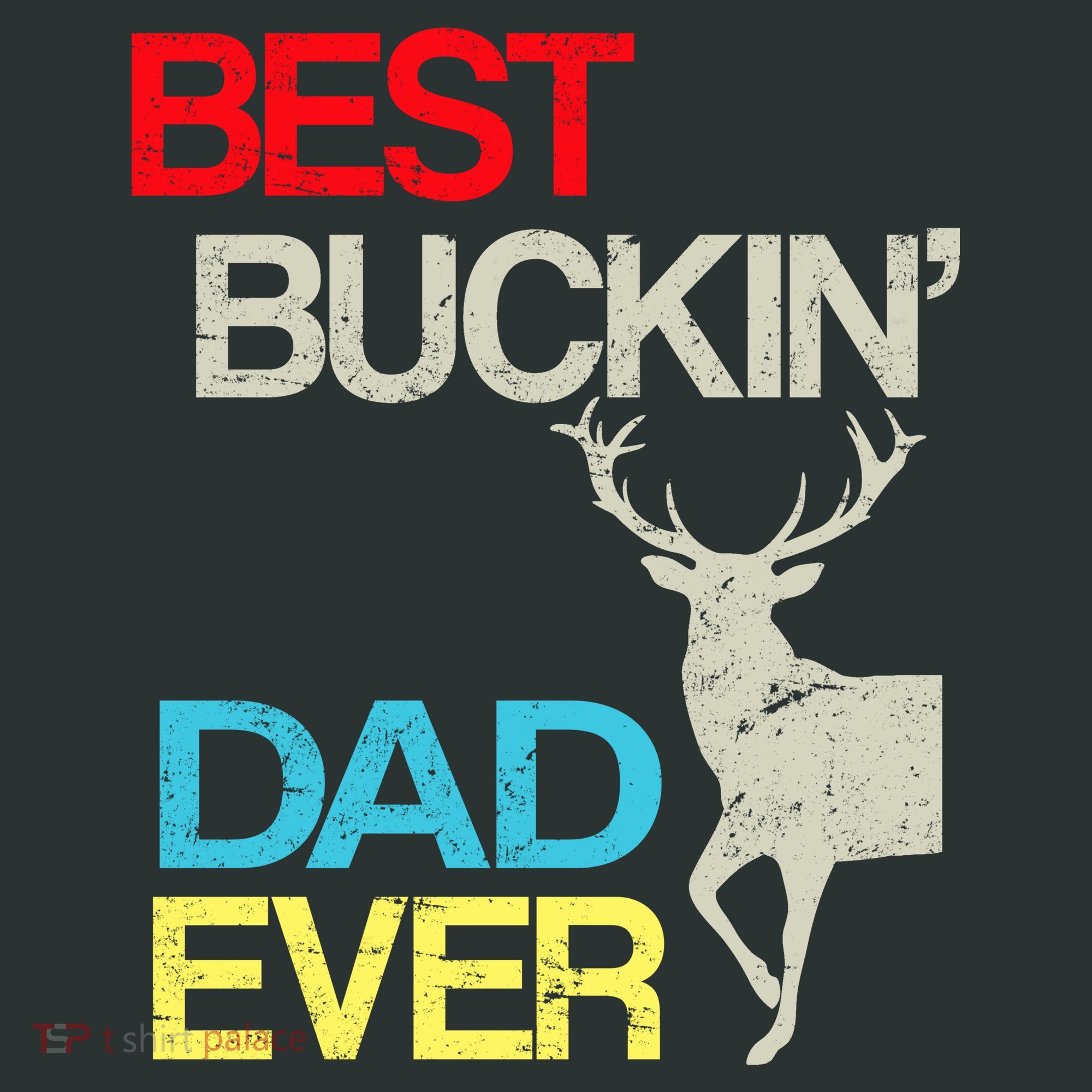 Vintage Best Buckin Dad Hunting T-Shirt