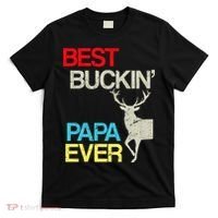 Vintage Best Buckin Papa Hunting T-Shirt thumb 0