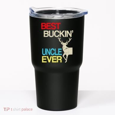 Vintage Best Buckin Uncle Hunting Tumbler