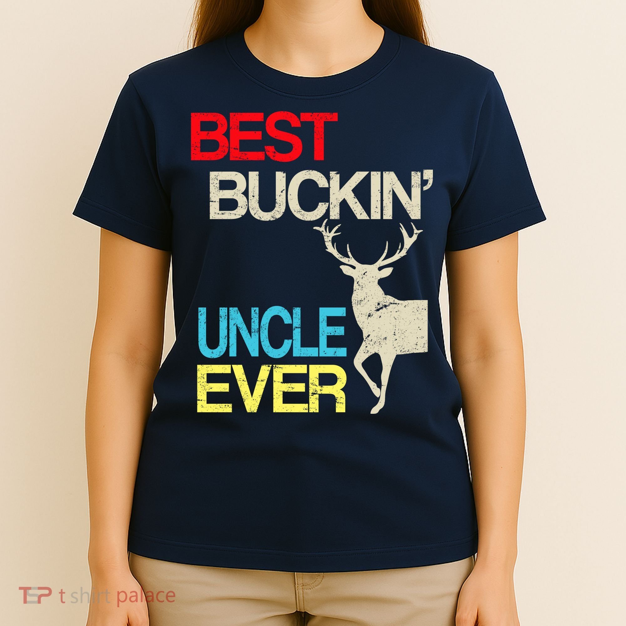 Vintage Best Buckin Uncle Hunting T-Shirt
