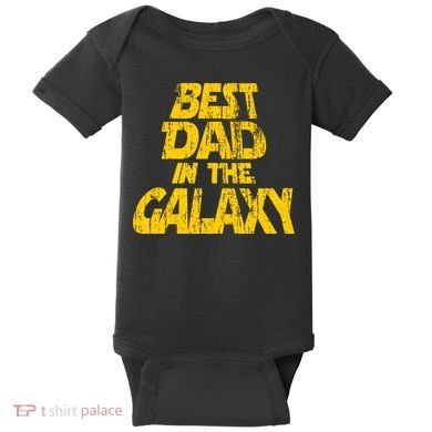 Vintage Best Dad In The Galaxy Baby Bodysuit