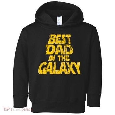Vintage Best Dad In The Galaxy Toddler Hoodie