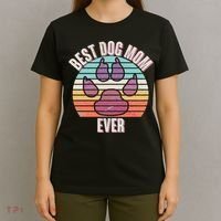 Vintage Best Dog Mom Ever T-Shirt thumb 4