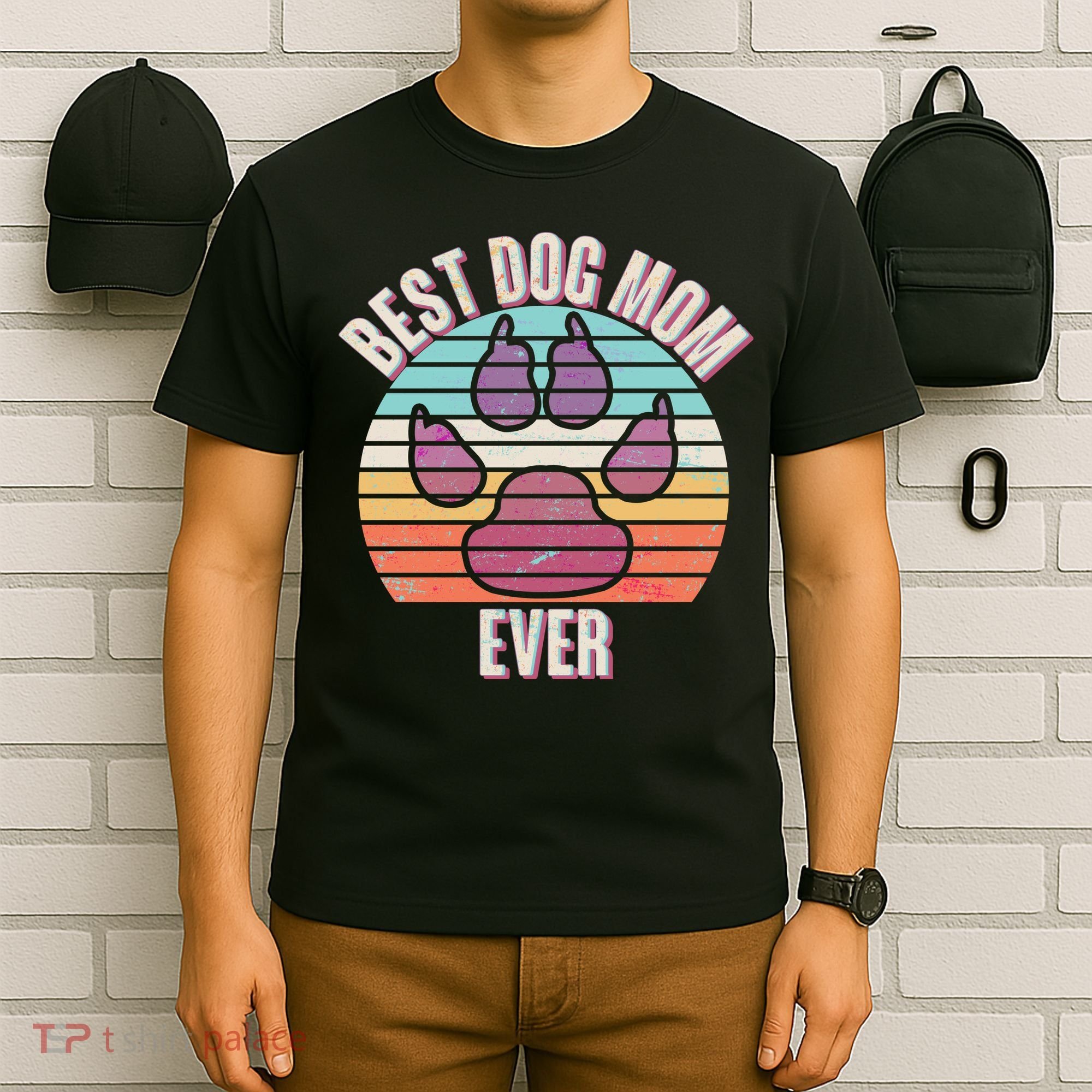 Vintage Best Dog Mom Ever T-Shirt