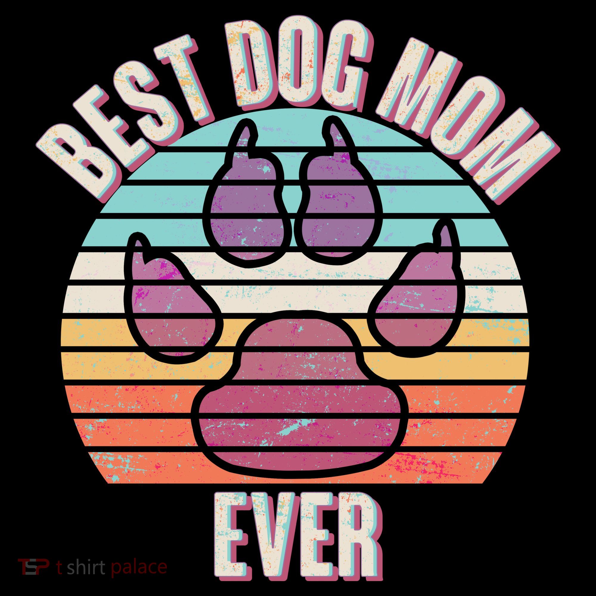 Vintage Best Dog Mom Ever T-Shirt