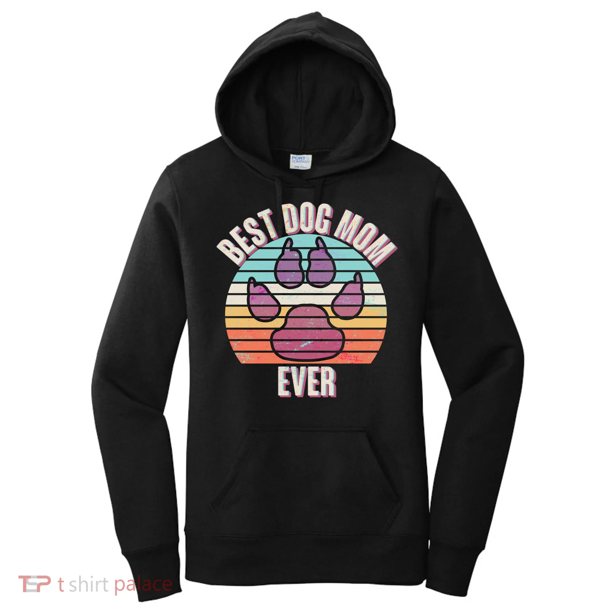 Vintage Best Dog Mom Ever Women's Hoodie