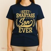 Vintage Best Smartass Son Ever T-Shirt thumb 4