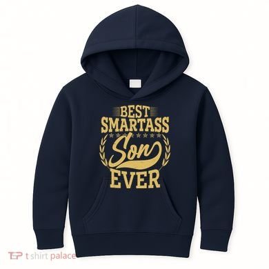 Vintage Best Smartass Son Ever Kids Hoodie