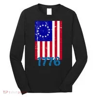 Vintage Betsy Ross American Flag Long Sleeve Shirt thumb 0