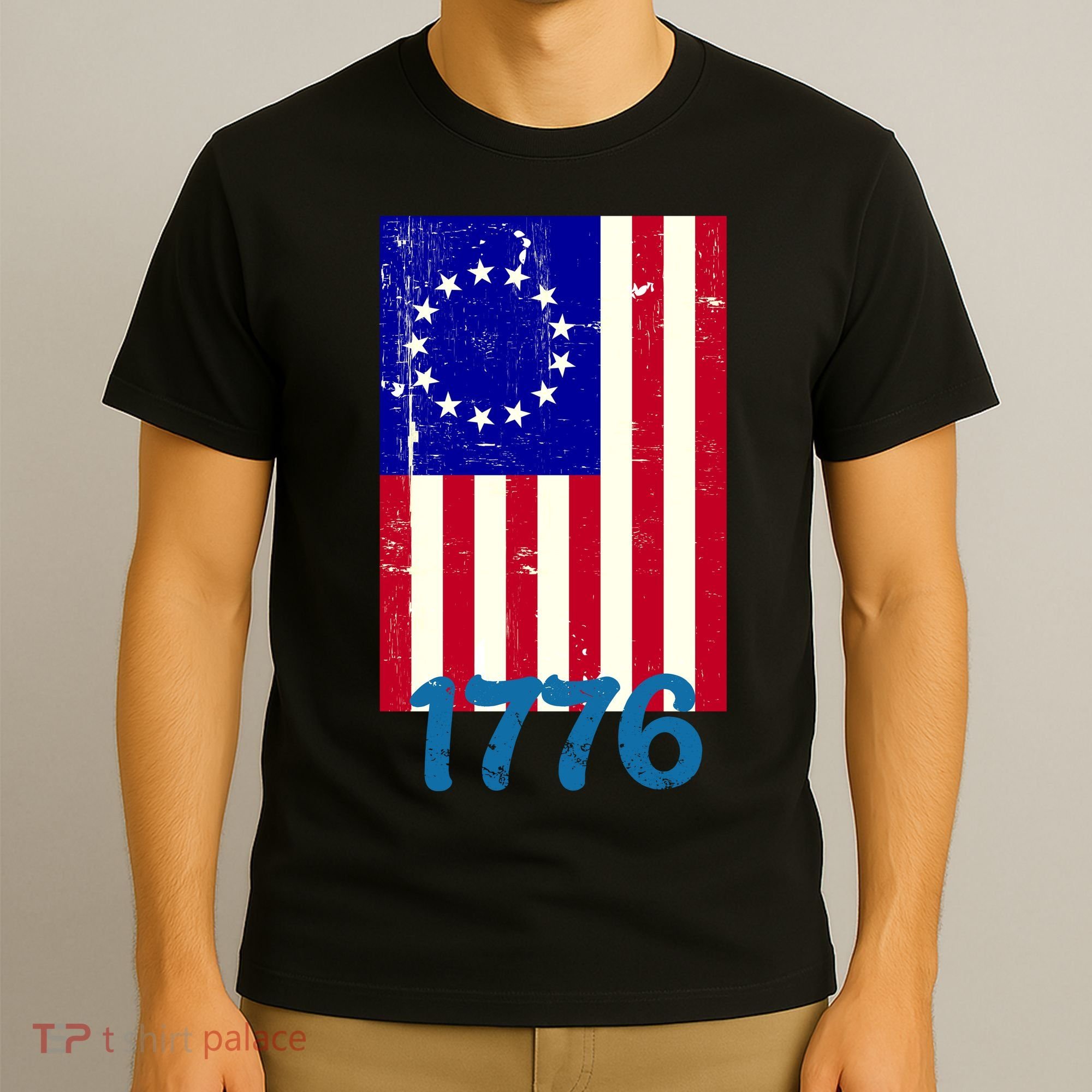 Vintage Betsy Ross American Flag T-Shirt