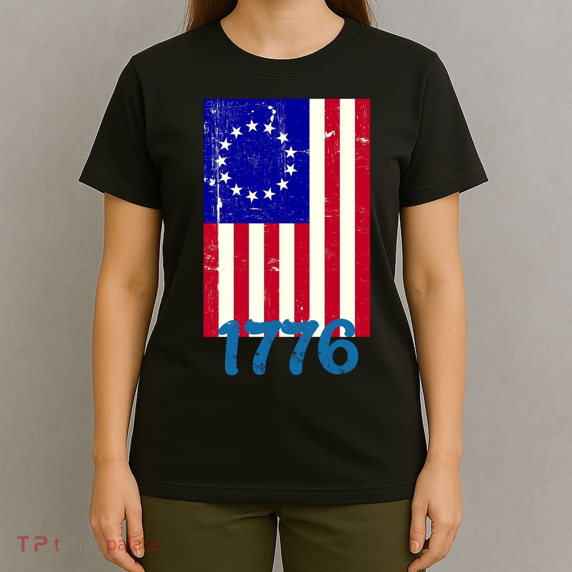 Vintage Betsy Ross American Flag T-Shirt
