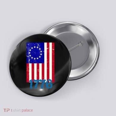 Vintage Betsy Ross American Flag Button