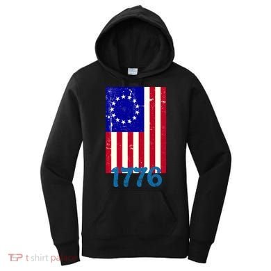 Vintage Betsy Ross American Flag Women's Hoodie