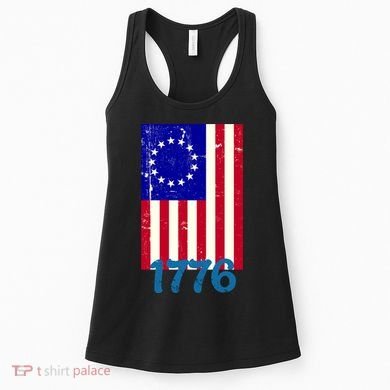 Vintage Betsy Ross American Flag Women's Tank Top