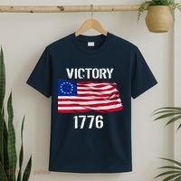 Vintage Betsy Ross American Flag 1776 T-Shirt thumb 2