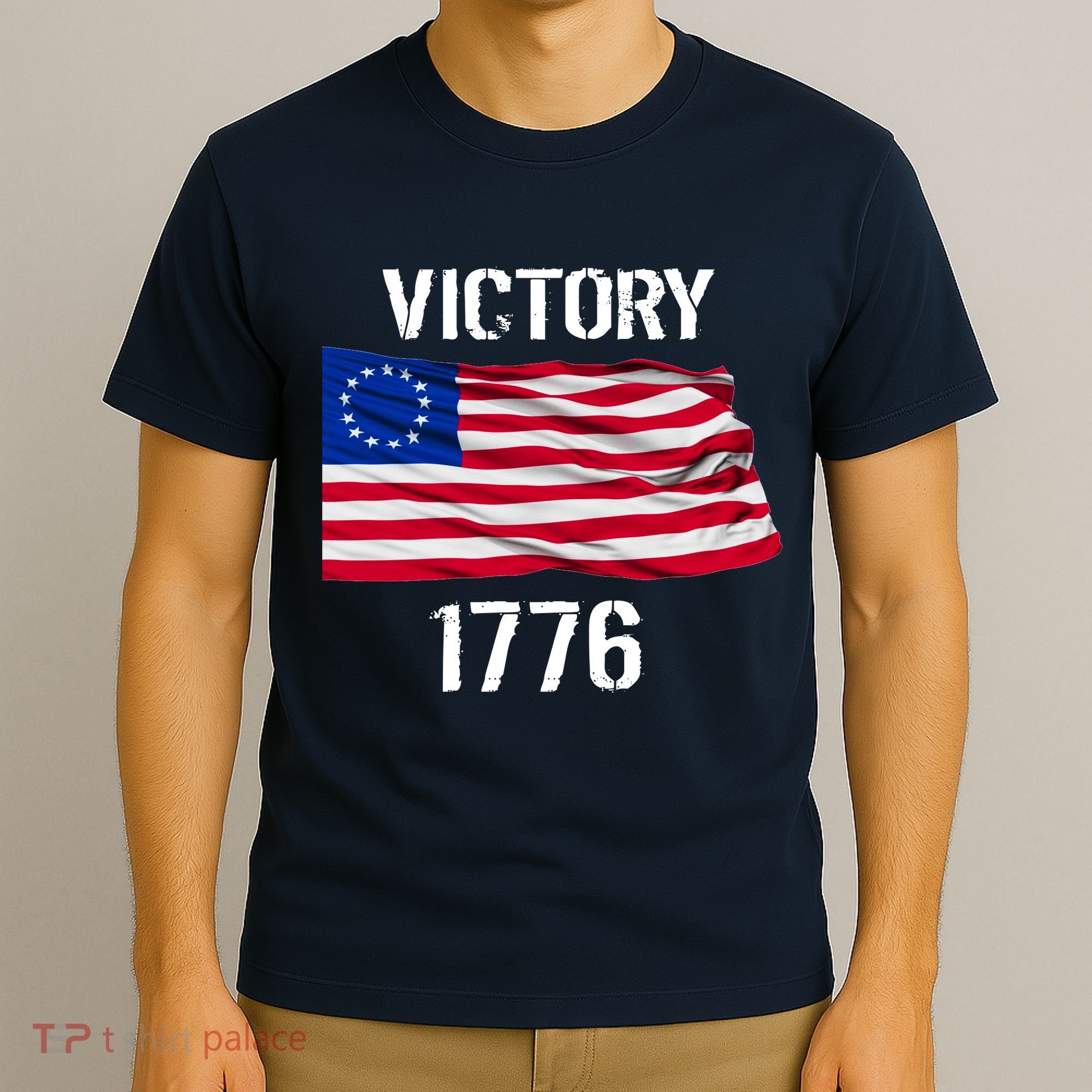 Vintage Betsy Ross American Flag 1776 T-Shirt