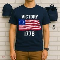 Vintage Betsy Ross American Flag 1776 T-Shirt thumb 6