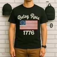 Vintage Betsy Ross Flag 1776 T-Shirt thumb 6
