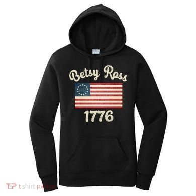 Vintage Betsy Ross Flag 1776 Women's Hoodie