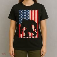 Vintage Bigfoot American Flag T-Shirt thumb 4