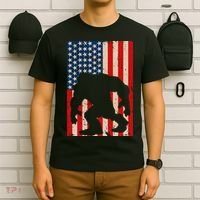 Vintage Bigfoot American Flag T-Shirt thumb 6