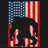 Vintage Bigfoot American Flag T-Shirt thumb 7