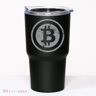 Vintage Bitcoin Crypto Currency Tumbler