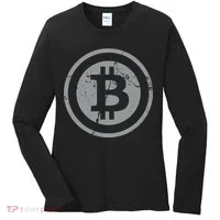 Vintage Bitcoin Crypto Currency Women's Long Sleeve Shirt thumb 0