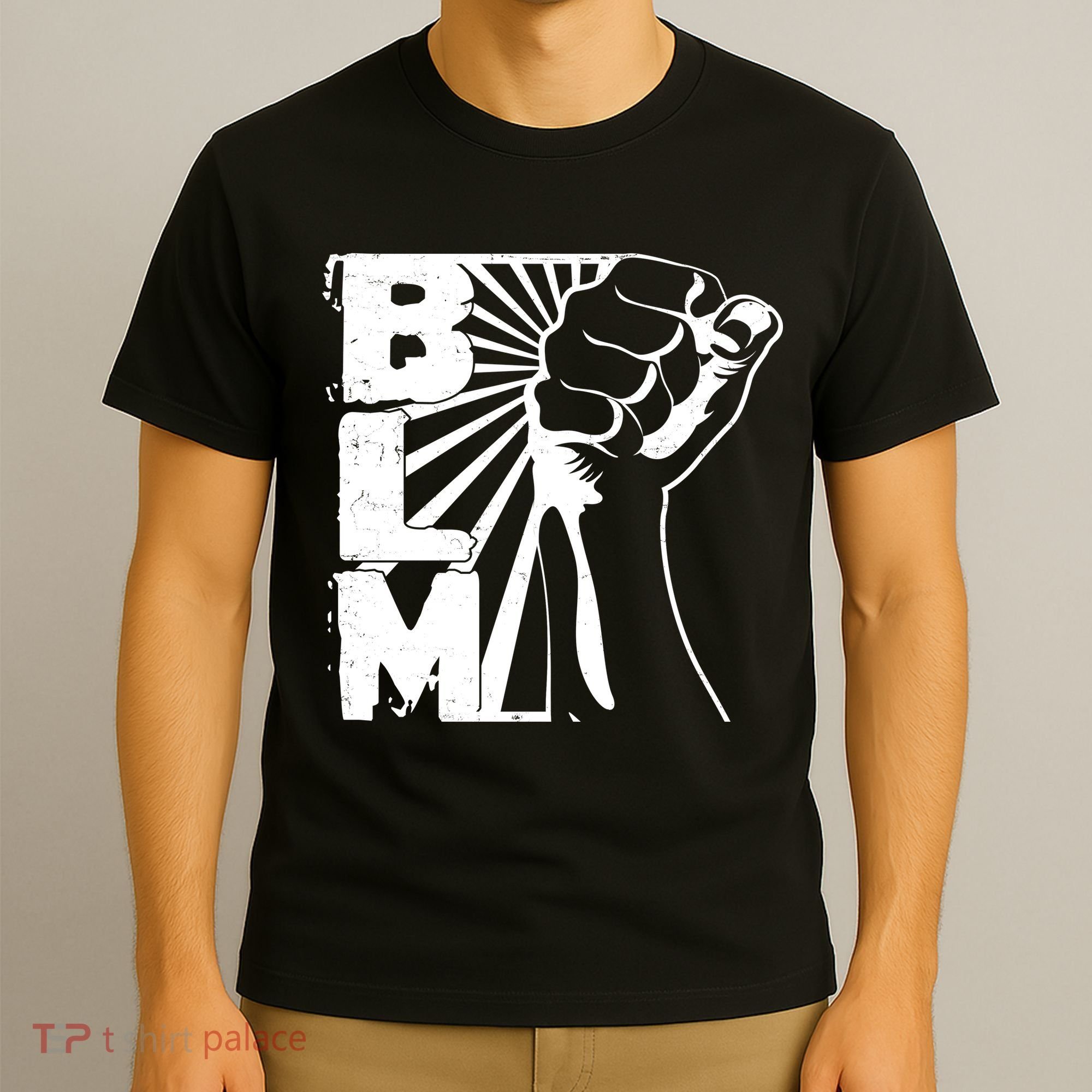 Vintage BLM Black Lives Matter Fist  T-Shirt