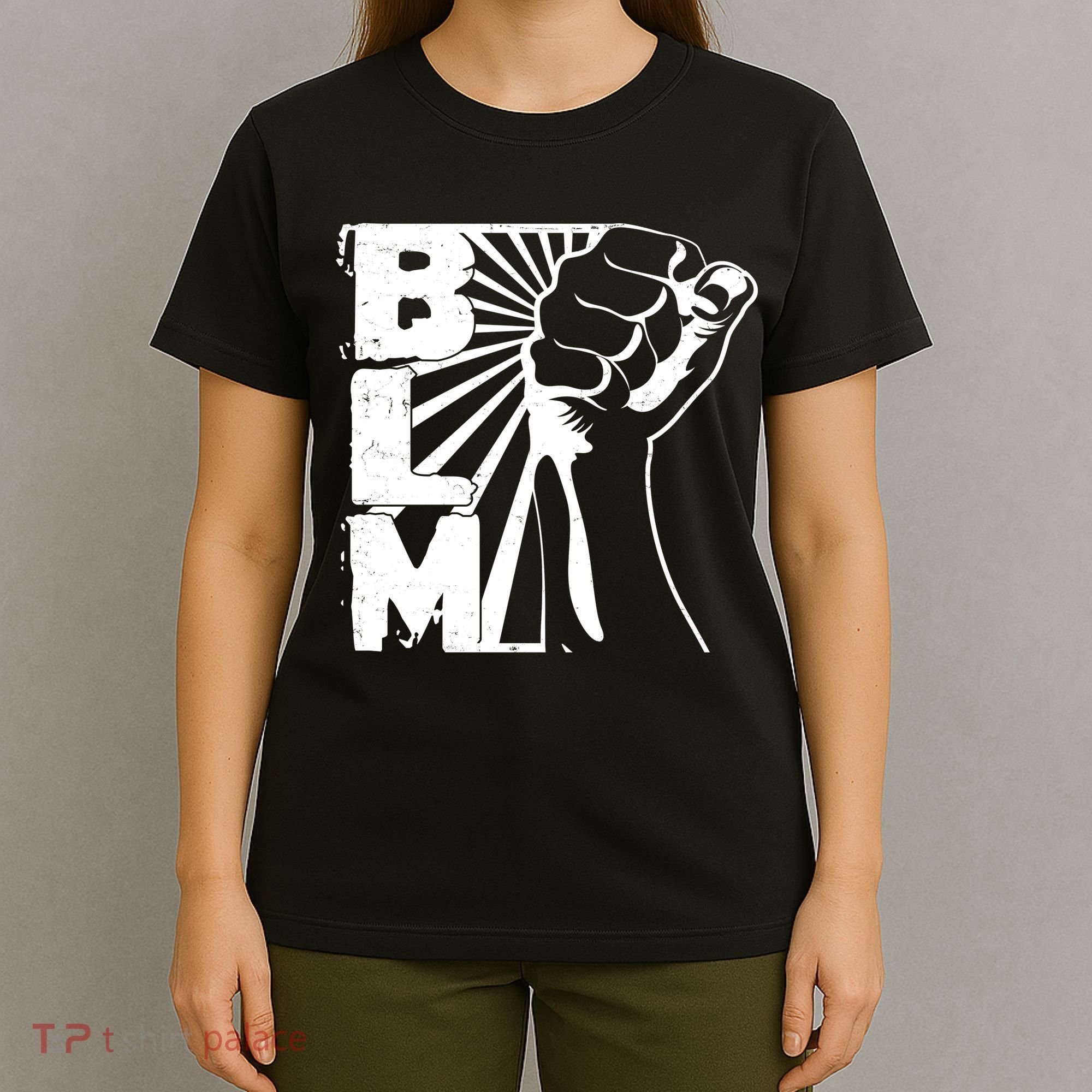 Vintage BLM Black Lives Matter Fist  T-Shirt