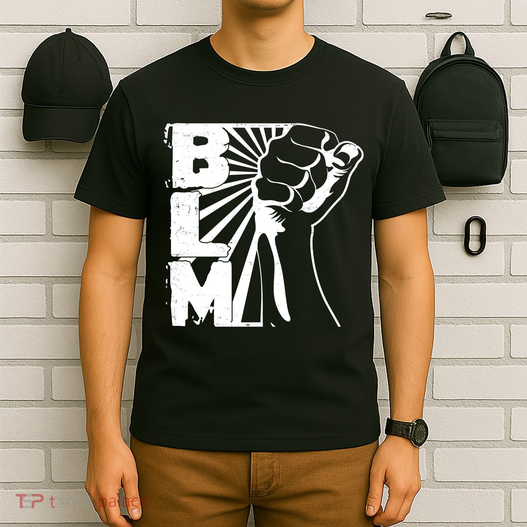 Vintage BLM Black Lives Matter Fist  T-Shirt