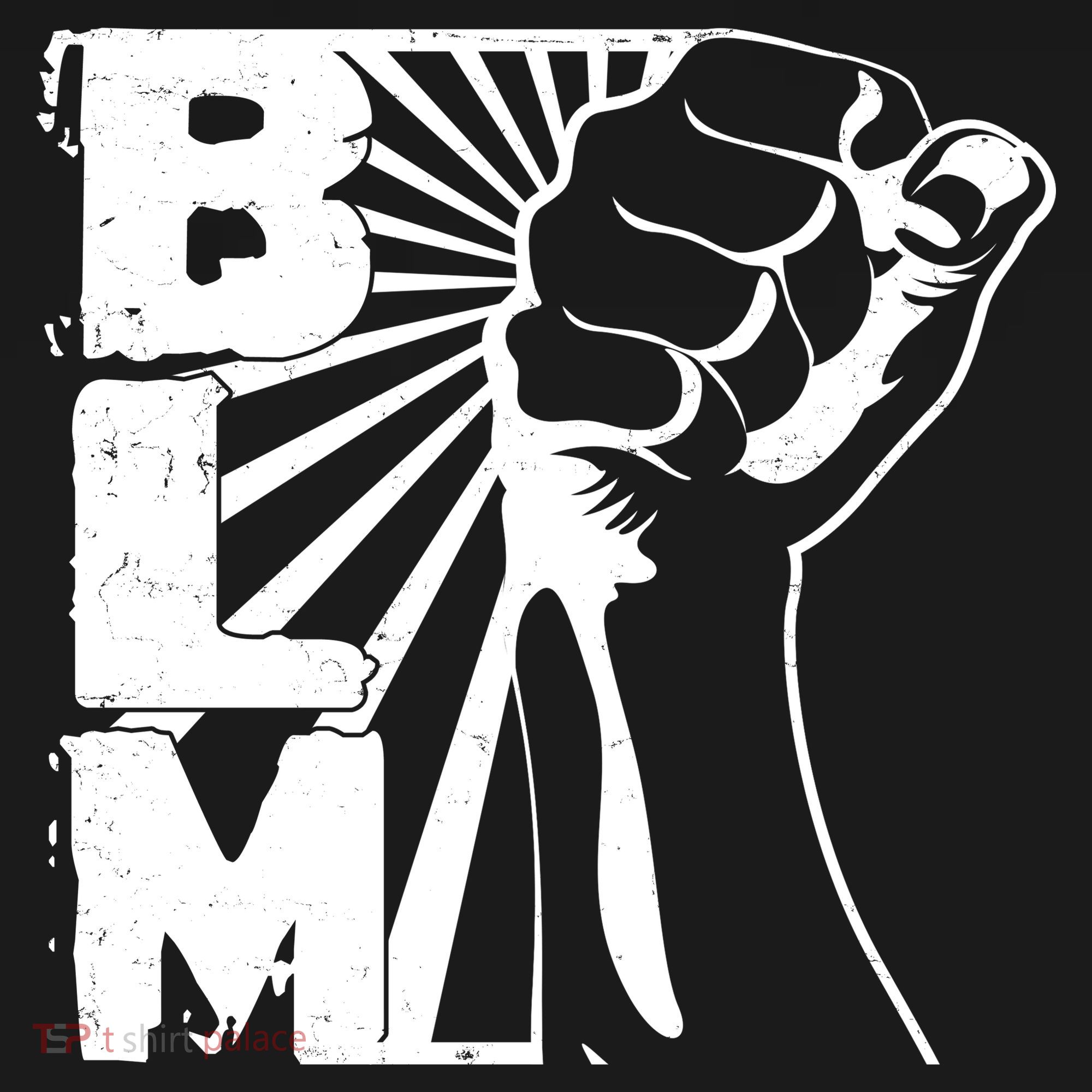 Vintage BLM Black Lives Matter Fist  T-Shirt