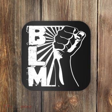 Vintage BLM Black Lives Matter Fist  Coaster
