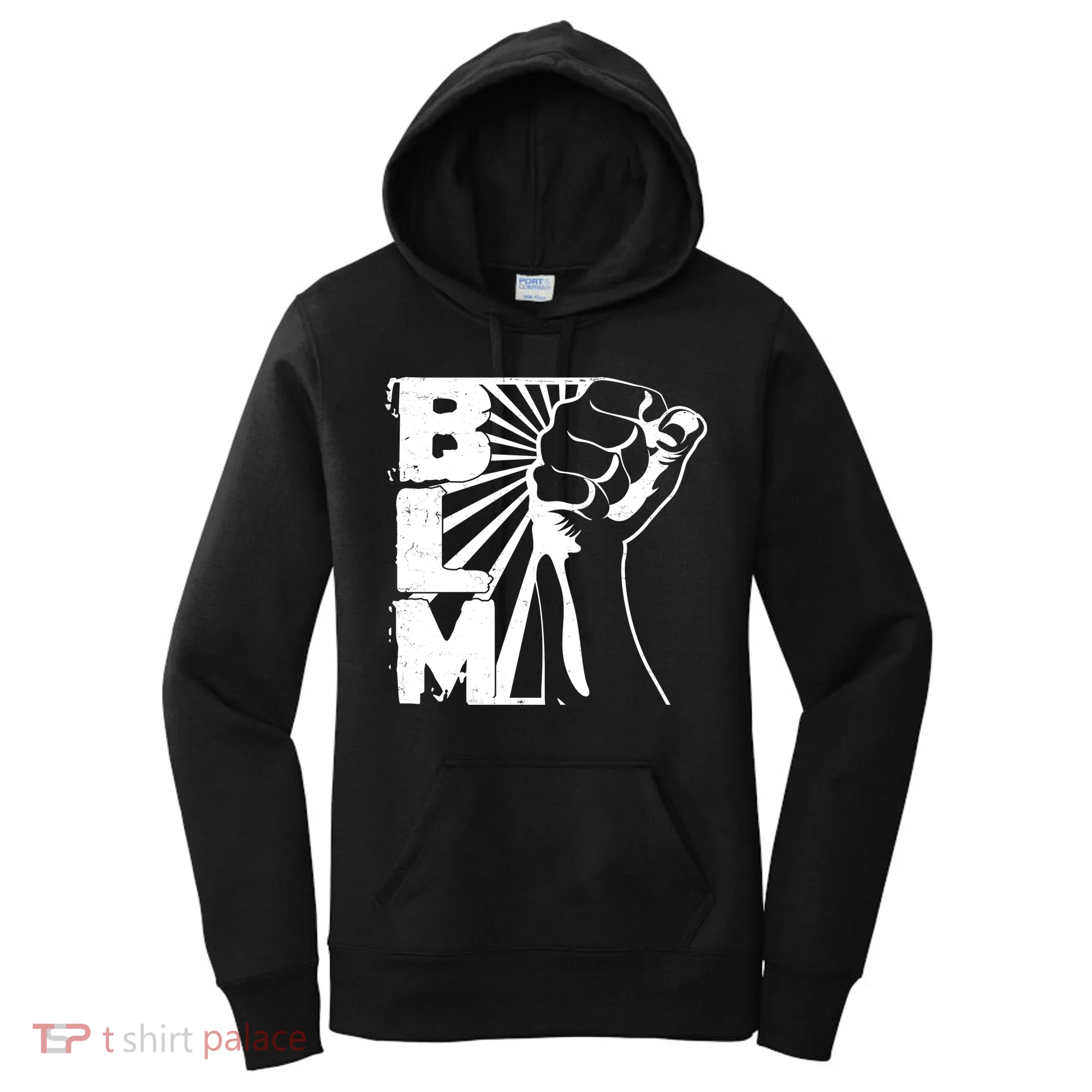 Vintage BLM Black Lives Matter Fist  Women's Hoodie