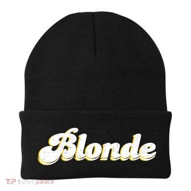 Vintage Blonde Logo Beanie