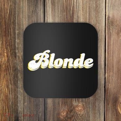 Vintage Blonde Logo Coaster