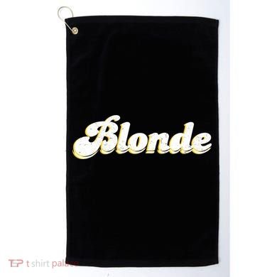 Vintage Blonde Logo Golf Towel